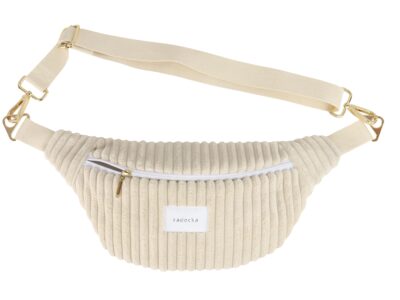 Puszysta sztruksowa nerka | kolor ecru