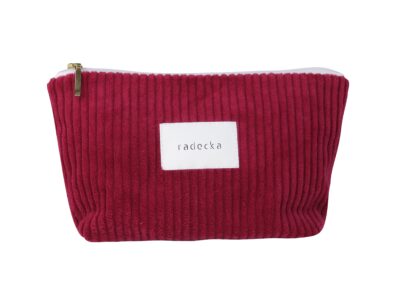 Saszetka mini bawełniana | kolor malinowy